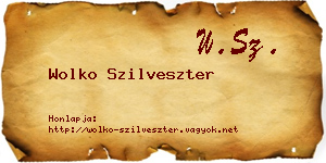 Wolko Szilveszter névjegykártya